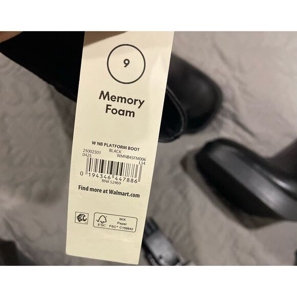 No Boundaries Women’s 9 Black Chunk Heel Boots New Y2K Style - Picture 4 of 7